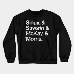 Siouxsie & The Banshees  / Distressed Style Typography List Design Crewneck Sweatshirt